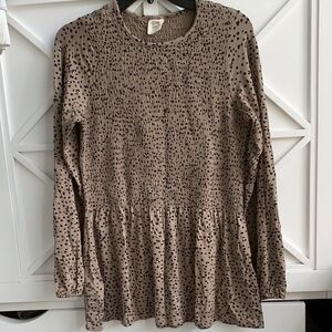 Good Hart by Matilda Jane Brown Dotted Tunic Top